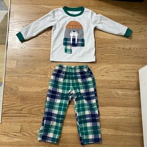 Toddler boys fleece pajamas